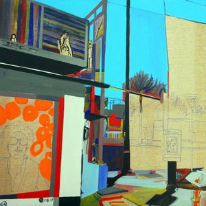 Overlandscape : Mexico 1, 2016 (huile sur toile)