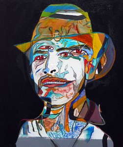 Surportrait : Marcos Alejandro Rosas Jassan, 2014 (huile sur toile)