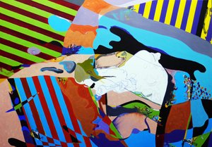 Surportrait : Yohan Vallée, danseur 2, 2020 (oil on canvas)