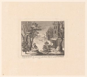 Daphnis à la chasse aux oiseaux en hiver - Benoît Audran (I)