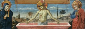 Homme de Douleurs entre la Vierge et Saint Jean l