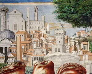 Architecture de la ville de Rome (détail)