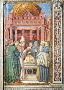 Baptême de Saint Augustin (détail) - Benozzo di Lese di Sandro Gozzoli