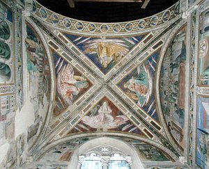 Épisodes de la vie de Saint Augustin, du plafond du chœur, 1463-65 - Benozzo di Lese di Sandro Gozzoli