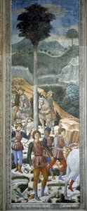 Archers en livrée, détail du cycle du Voyage des Mages dans la chapelle, vers 1460 (fresque) - Benozzo di Lese di Sandro Gozzoli