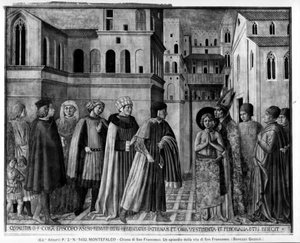 Saint François renonçant à ses biens mondains