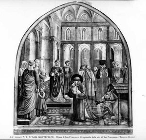 Saint François berçant le Bambino à Greccio