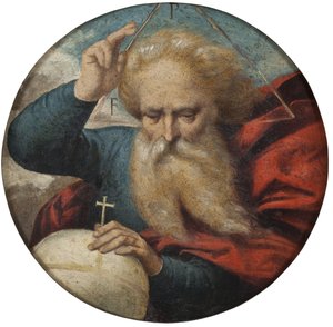 Dieu bénit la terre par Benvenuto Tisi da Garofalo