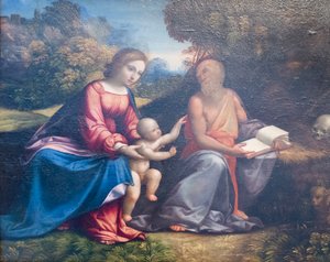 Vierge avec Enfant et saint Jérôme