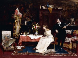 Présentant son portrait, 1883
