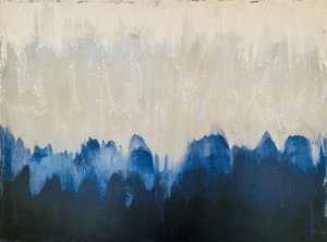 Abstrait bleu brumeux