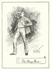 Le héros de la scène (gravure) - Bernard (after) Partridge