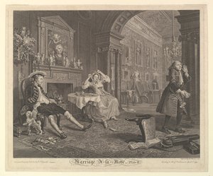 Mariage à la mode, Planche II, avril 1745 - Bernard Baron