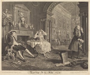 Mariage à la Mode: pl. 2, 1745
