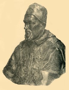 Buste du Pape Innocent X, vers 1690, 1881 - Bernard Collier