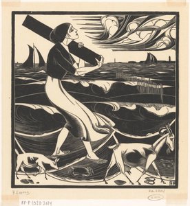 Plage - Bernard Essers (signed by artist)