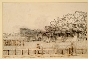 Campement de soldats, Hampton Court Green