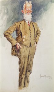 Portrait de George Bernard Shaw, vers 1925