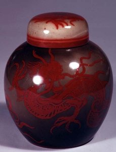 Pot à gingembre et couvercle décoré par Hilda Beardmore