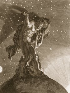 Atlas soutient les cieux sur ses épaules, 1731 - Bernard Picart