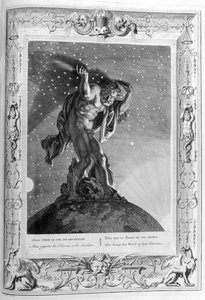 Atlas soutient les cieux sur ses épaules, 1733 - Bernard Picart