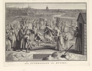 Funérailles en Russie, 1732