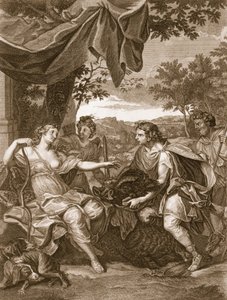 Méléagre présente la tête du sanglier à Atalante, 1731