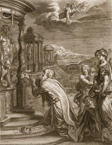 Œnée, roi de Calydon, ayant négligé Diane dans un sacrifice est puni pour son impiété, 1731 - Bernard Picart