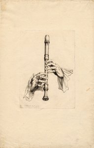 Mains de joueurs de flûte à bec, vers 1700 - Bernard Picart