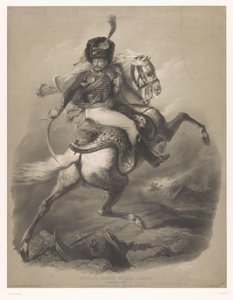 Officier attaquant à cheval