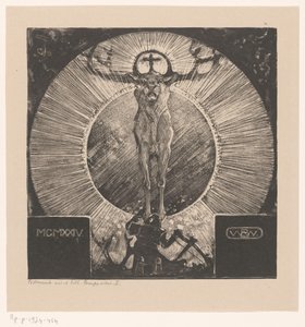 Figuur voor de verschijning van een hert (Visioen van St. Hubertus)