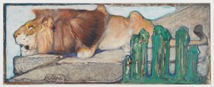 Lion couché