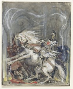 Cavalier sur un cheval cabré - Bernard Willem Wierink