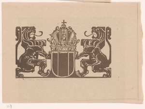 Blason avec deux lions - Bernard Willem Wierink