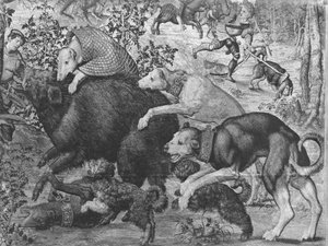 Les Chasses de Maximilien, Capricorne, La Chasse au Sanglier (détail)