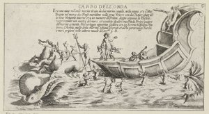 Char de triomphe du district siennois Onda (Triomfwagens pour un festival à Sienne en 1632)