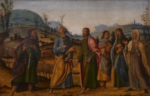 French: Saint Clément retrouve sa famille - Bernardino Fungai