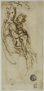 Vierge et Enfant Assis (recto); Vierge et Enfant Assis (verso) - Bernardino India