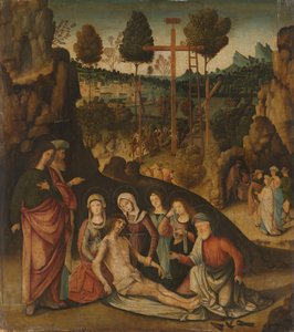 Lamentation du Christ - Bernardino Zaganelli di Bosio (attributed to)