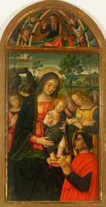 Notre-Dame de la Paix par Bernardino Pinturicchio (vers 1452-1513), huile sur panneau - Bernardino di Betto Pinturicchio
