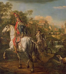Un hussard à cheval, 1773