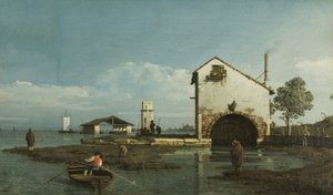 Capriccio, la lagune, c.1743 - Bernardo Bellotto