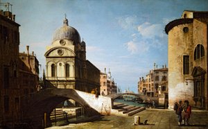Santa Maria dei Miracoli avec une partie de Santa Maria Nova, Venise - Bernardo Bellotto
