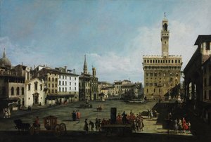 La Piazza della Signoria à Florence, 1742