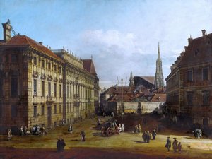 Vienne, la place Lobkowitz, entre 1758 et 1761
