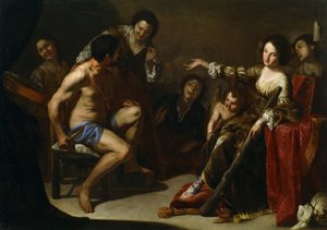 Hercule et Omphale - Bernardo Cavallino