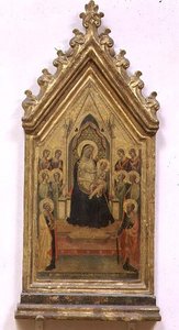 Madone et enfant en trône avec SS. Pierre et Paul et anges