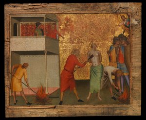 Sainte Réparate torturée avec des fers rouges, c.1327-48
