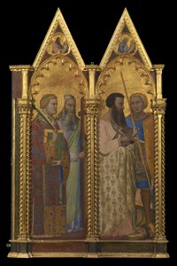 Saints Barthélemy et Georges (panneau gauche) (recto) - Bernardo Daddi