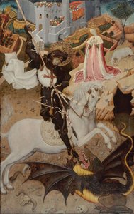 Saint Georges tuant le dragon, 1434-1435